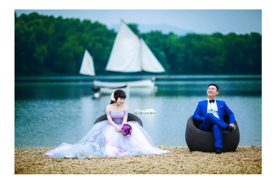 Chụp ảnh cưới ở hồ Đại Lải