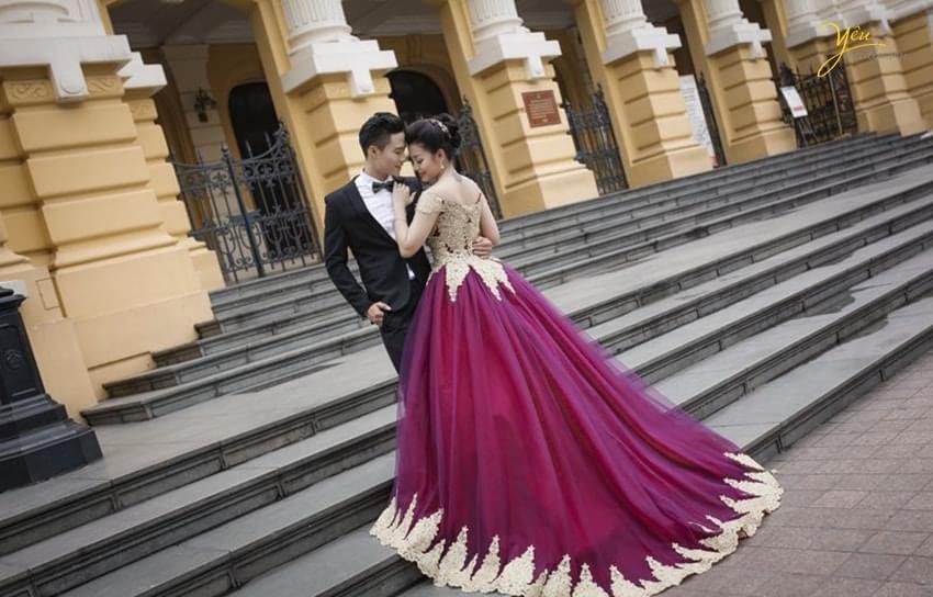 Chụp ảnh cưới ở nhà hát lớn Hà Nội